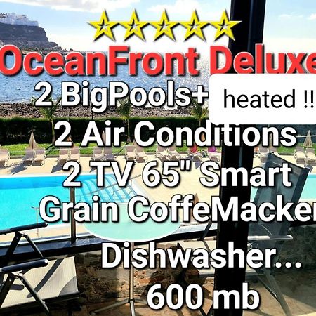 Oceanfront Deluxe-45M,Heated Pools,2Aircondition, 2Tv-65",Dishwasher,600Mb,Lift,Amadores View ! Playa Del Cura  Zewnętrze zdjęcie