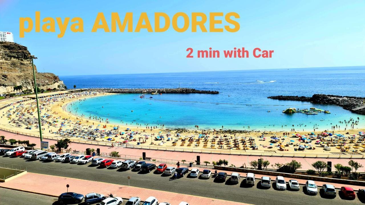 Oceanfront Deluxe-45M,Heated Pools,2Aircondition, 2Tv-65",Dishwasher,600Mb,Lift,Amadores View ! Playa Del Cura  Zewnętrze zdjęcie