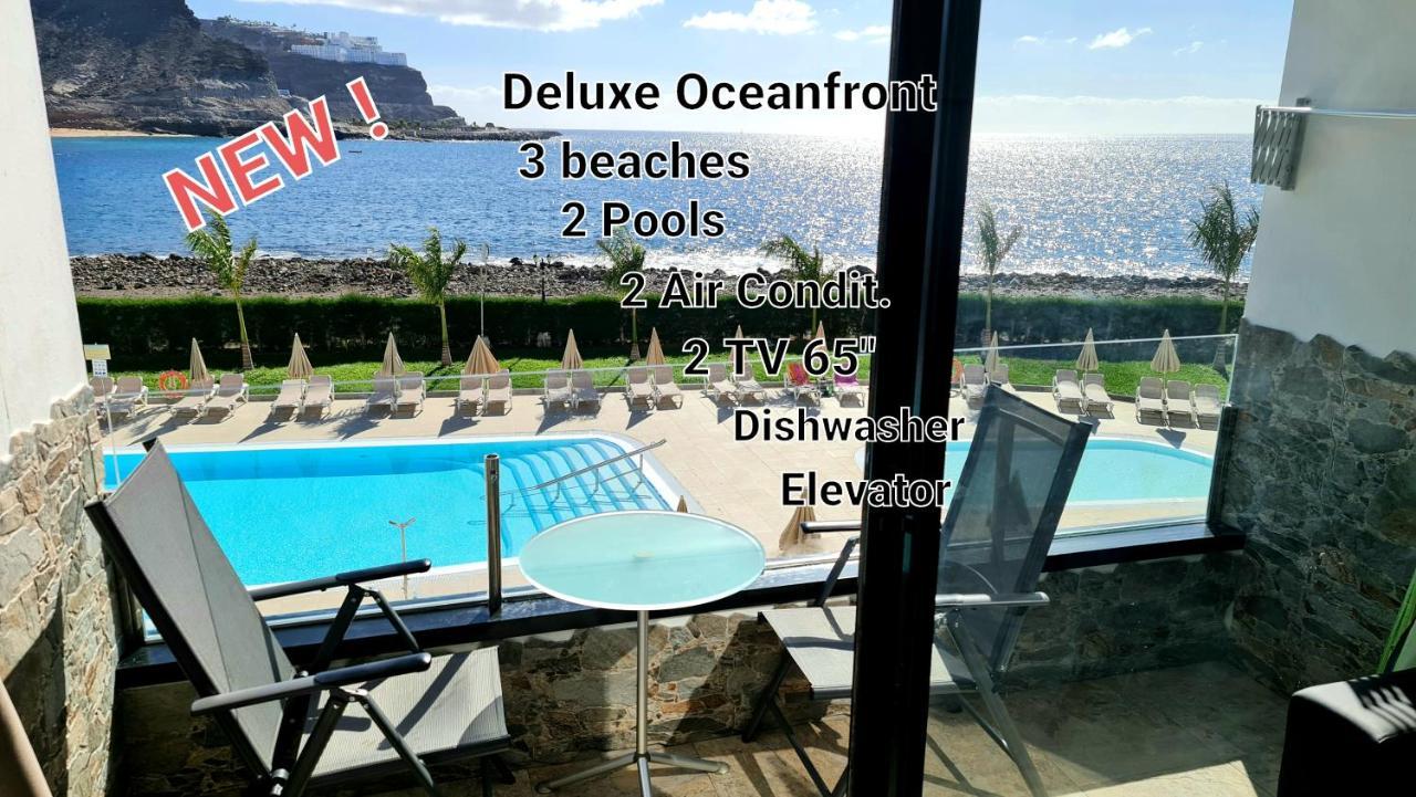 Oceanfront Deluxe-45M,Heated Pools,2Aircondition, 2Tv-65",Dishwasher,600Mb,Lift,Amadores View ! Playa Del Cura  Zewnętrze zdjęcie